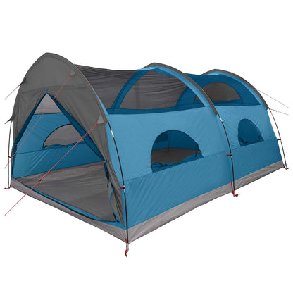 Tunnel Tent with Rainfly Water-Resistant 10-Person Blue