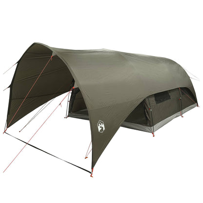 Tunnel Tent with Rainfly Water-Resistant 10-Person Army Green