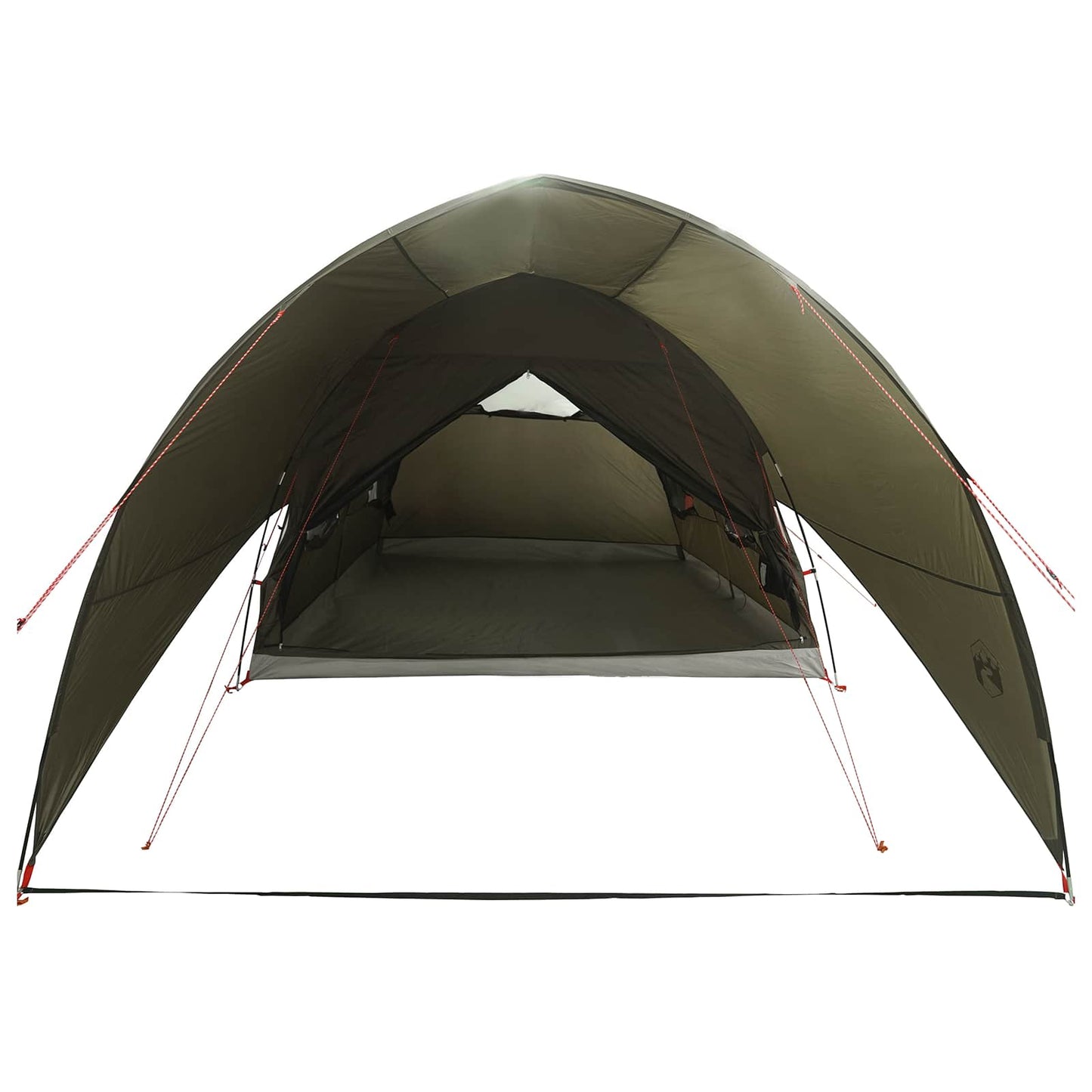 Tunnel Tent with Rainfly Water-Resistant 10-Person Army Green