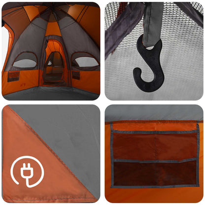 Family Tent with Rainfly Water-resistant 14-Person