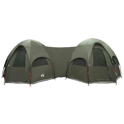 Family Tent with Rainfly Water-resistant 14-Person Army Green