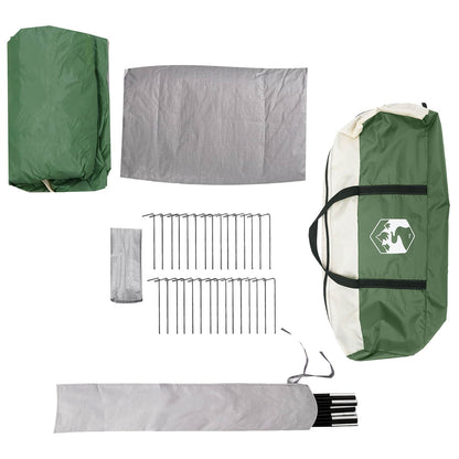 Family Tent with Rainfly Water-resistant 9-Person Green