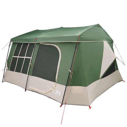 Family Tent with Rainfly Water-resistant 9-Person Green