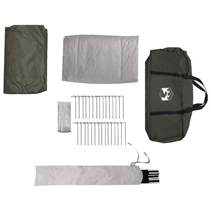 Family Tent with Rainfly Water-resistant 9-Person Army Green