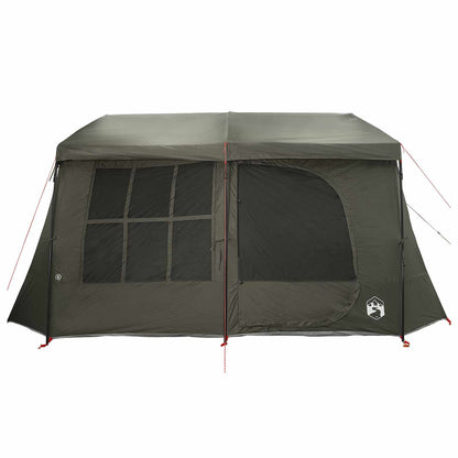 Family Tent with Rainfly Water-resistant 9-Person Army Green