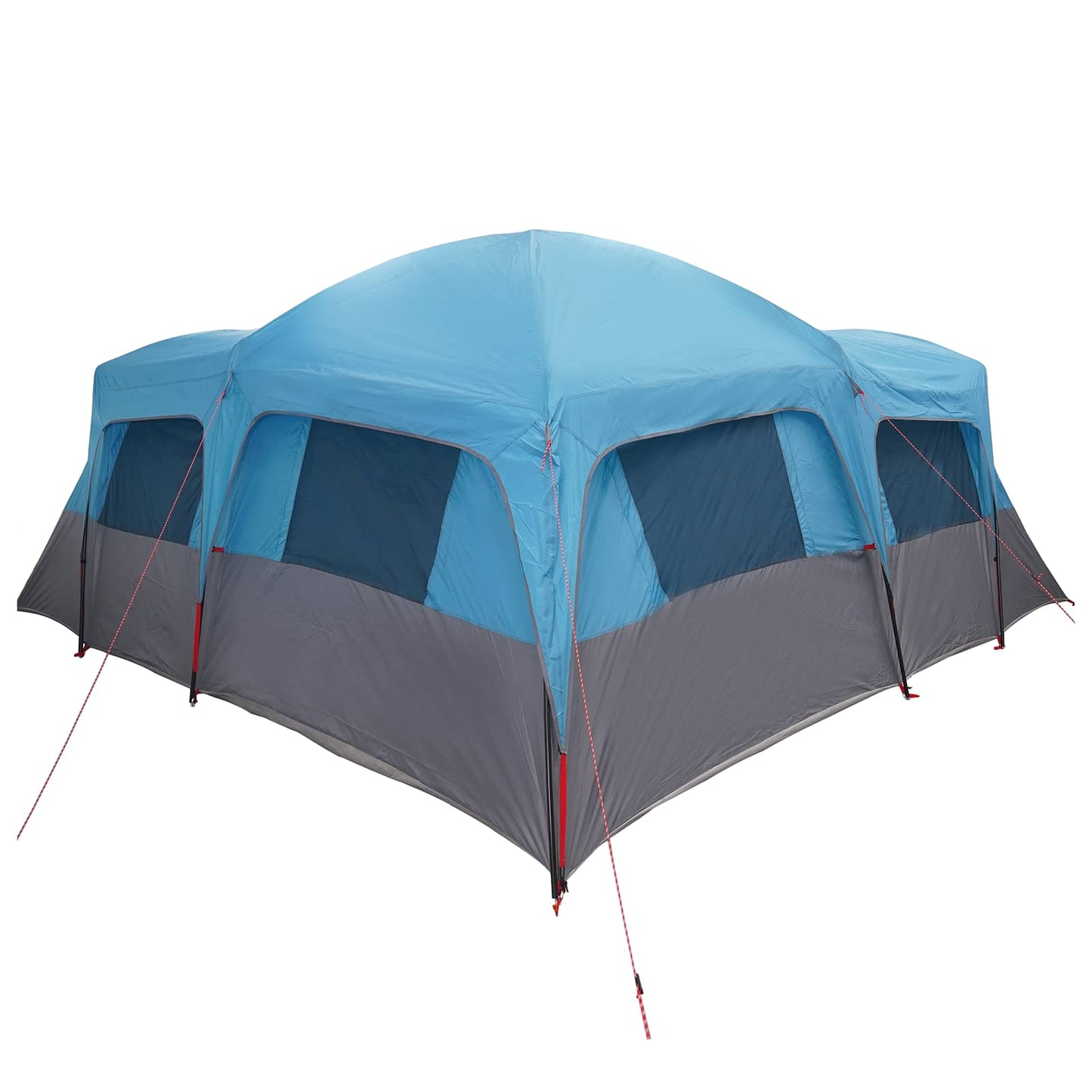 Family Tent with Rainfly Water-resistant 6-Person 6-Person Blue