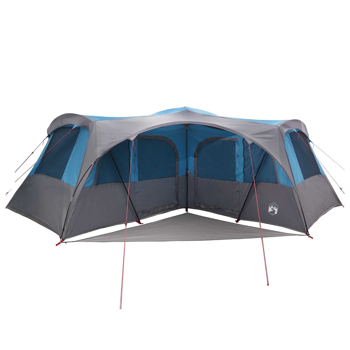 Family Tent with Rainfly Water-resistant 6-Person 6-Person Blue