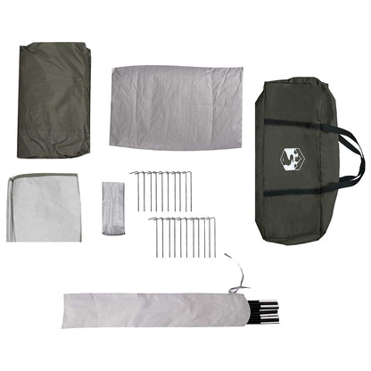 Family Tent with Rainfly Water-resistant 6-Person Army Green