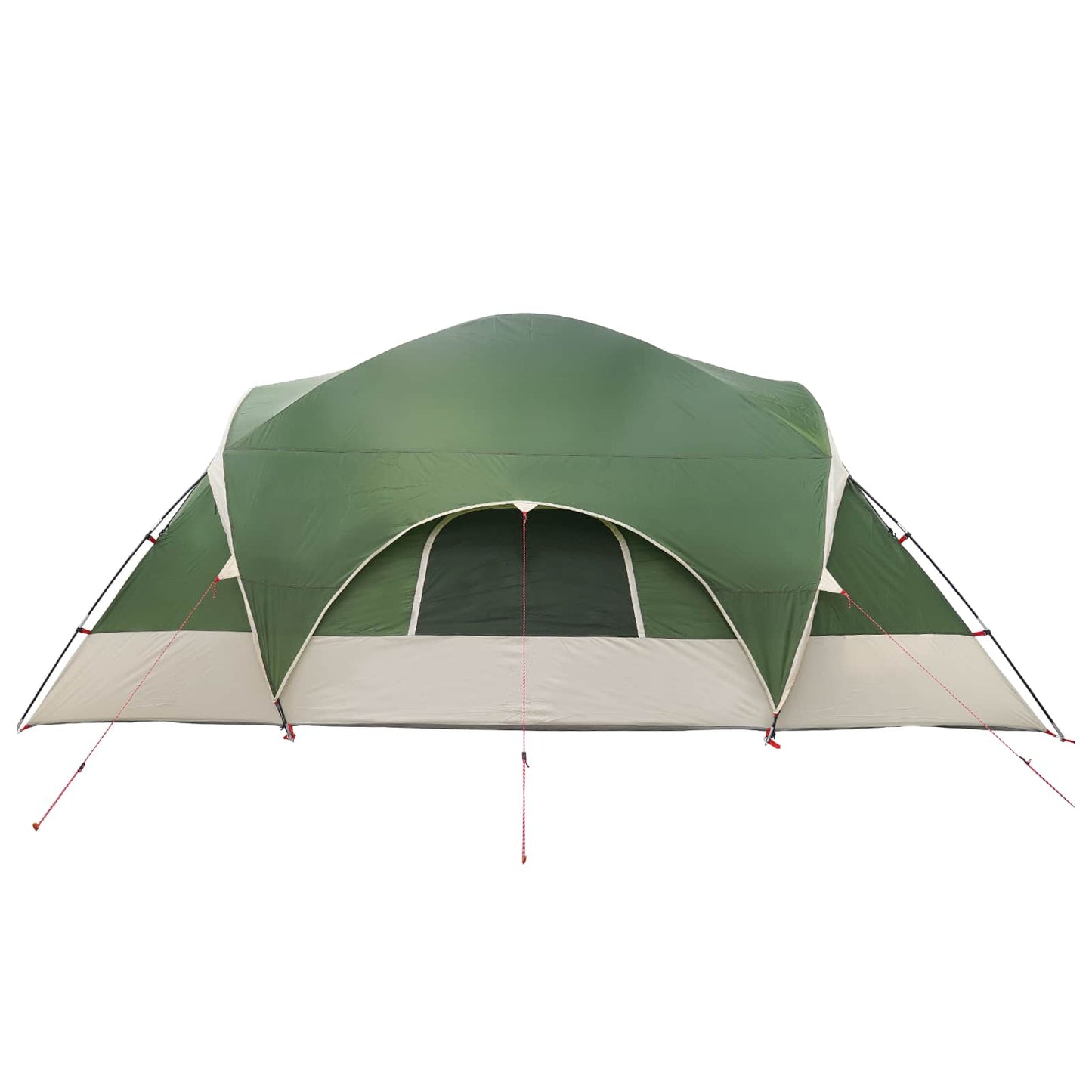 Cabin Tent with Rainfly Water-Resistant 10-Person Green