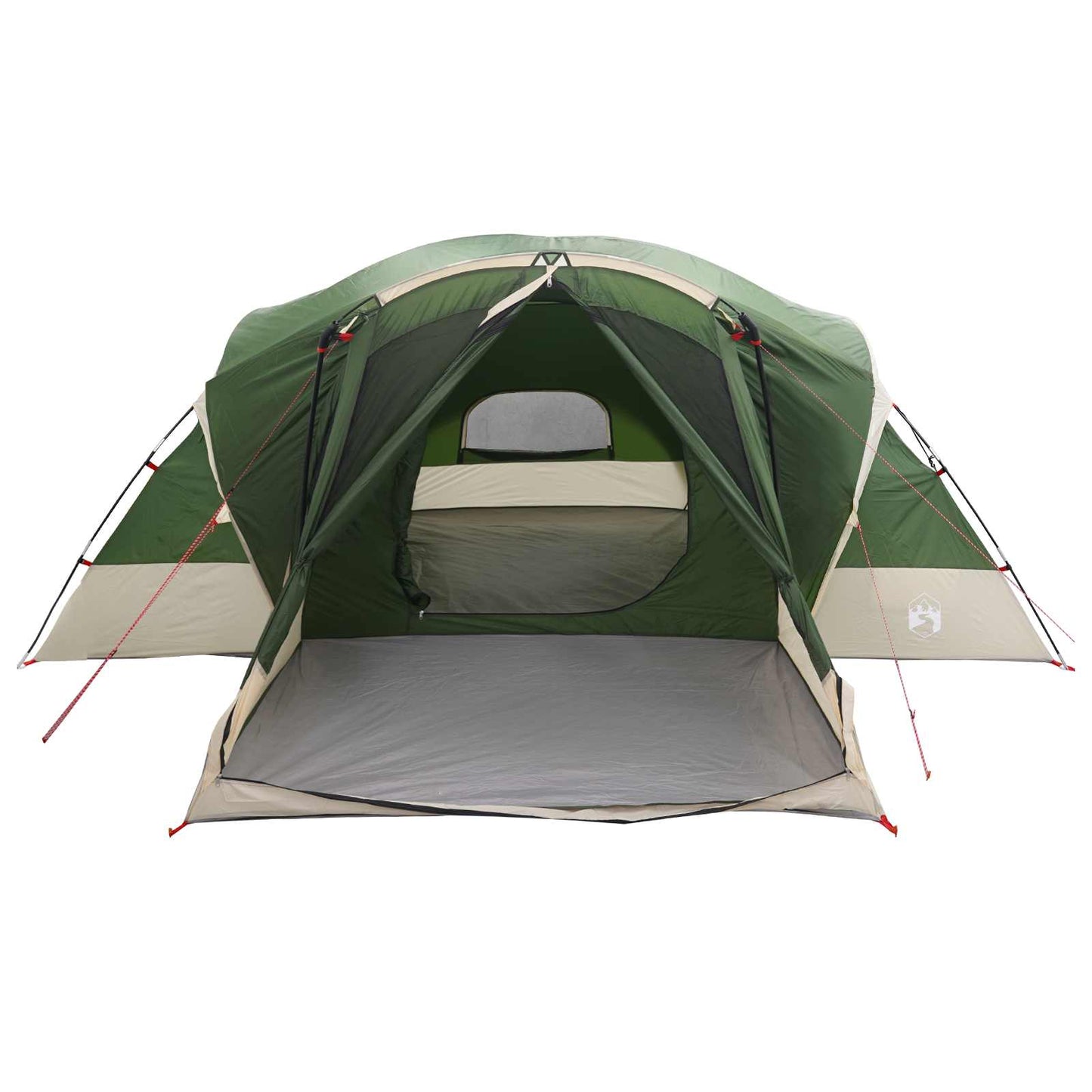 Cabin Tent with Rainfly Water-Resistant 10-Person Green