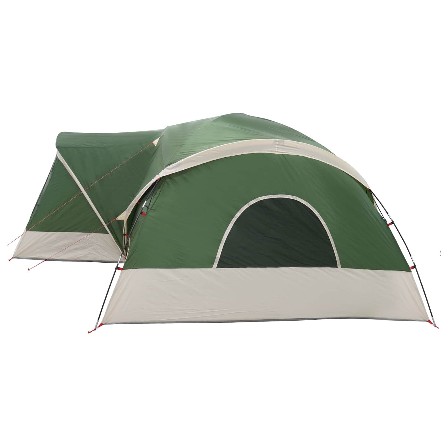 Cabin Tent with Rainfly Water-Resistant 10-Person Green