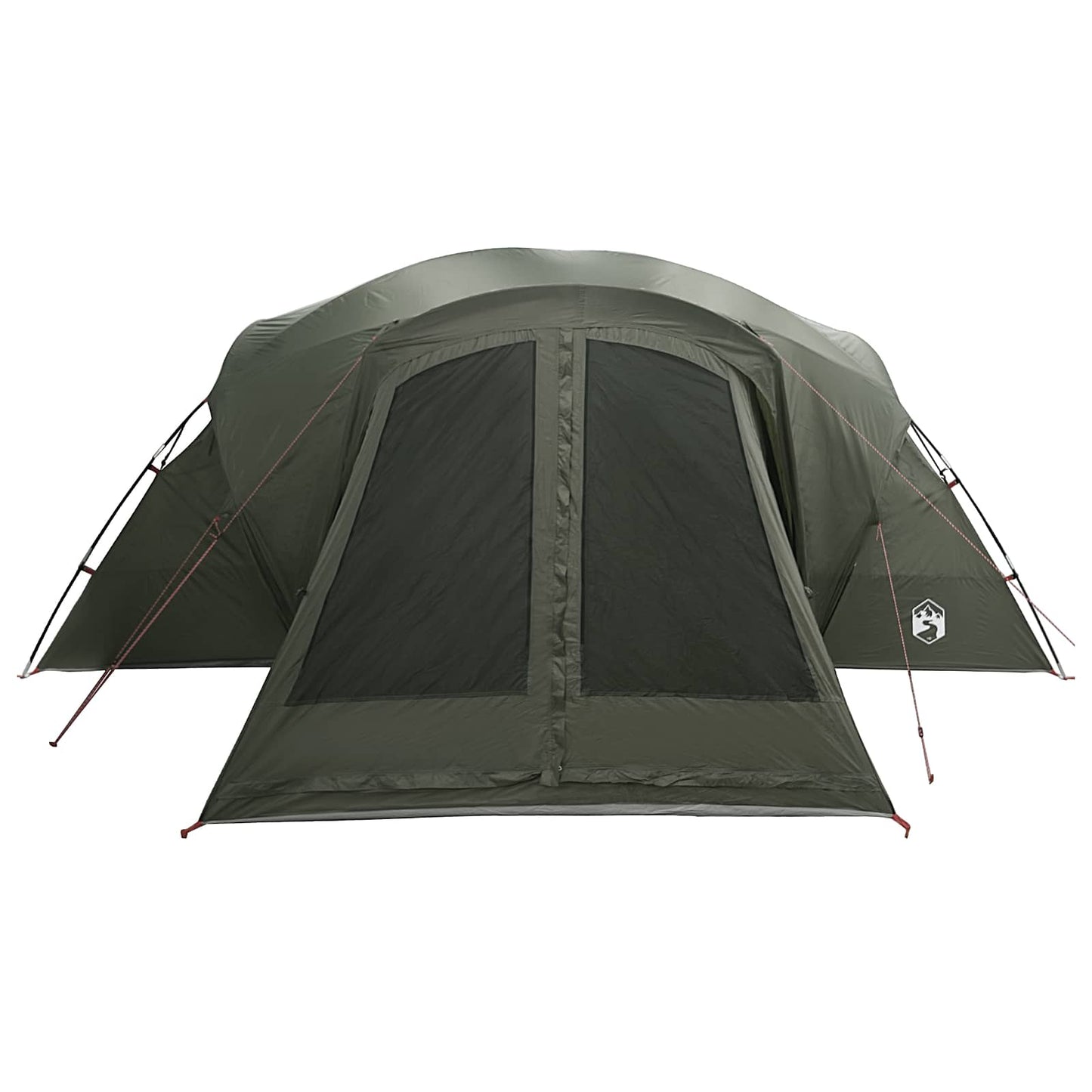 Cabin Tent with Rainfly Water-Resistant 10-Person Army Green