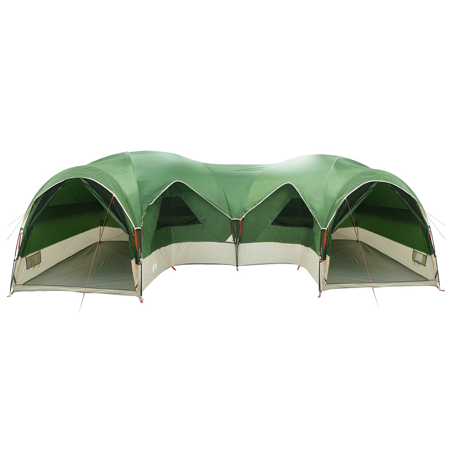 Family Tent with Rainfly Water-resistant 5-Person Green