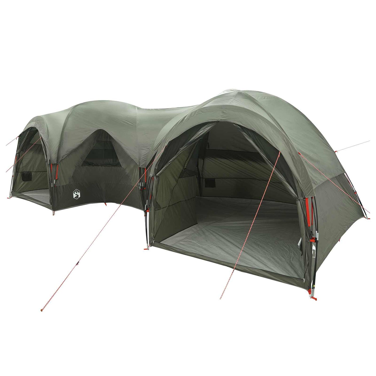 Family Tent with Rainfly Water-resistant 5-Person Army Green