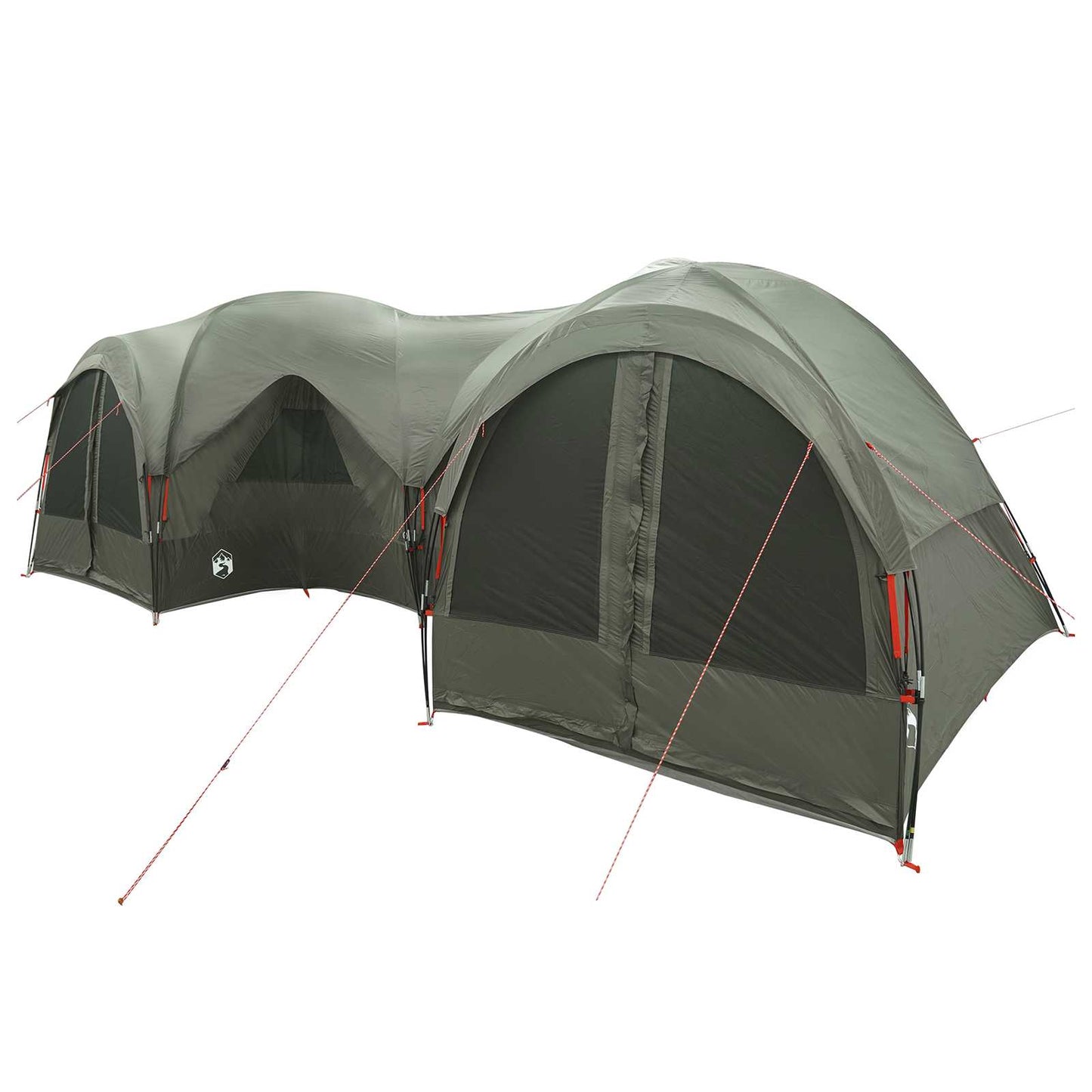 Family Tent with Rainfly Water-resistant 5-Person Army Green