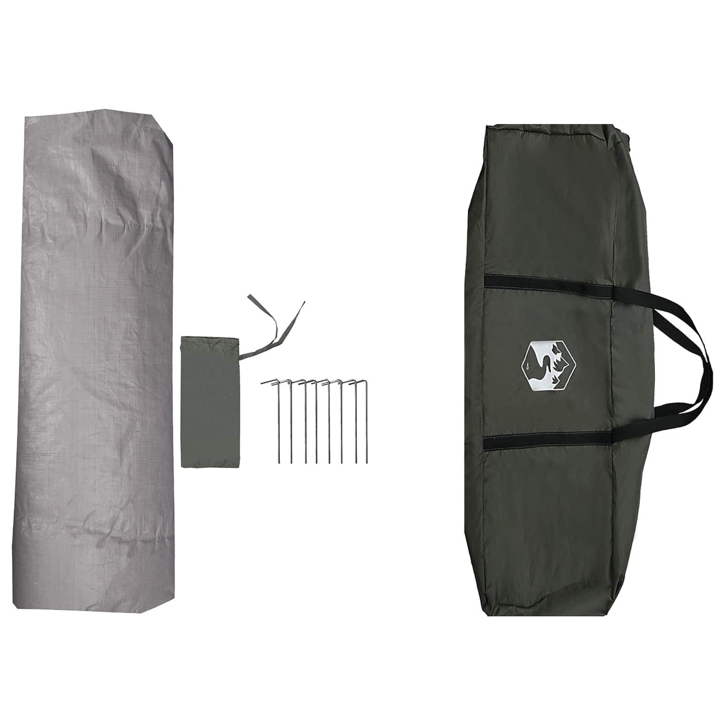 Instant Tent Water-resistant 2-Person Army Green