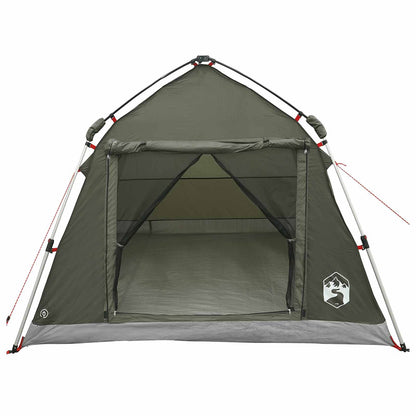 Instant Tent Water-resistant 2-Person Army Green