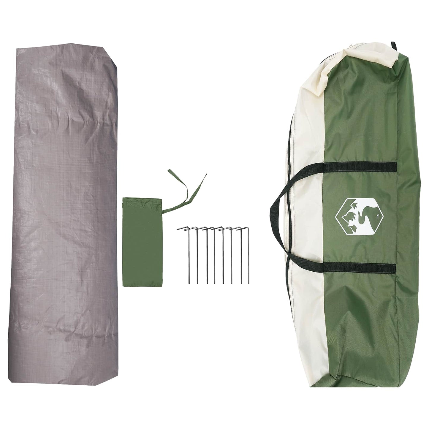 Instant Tent Water-resistant 3-Person 3-Person Green