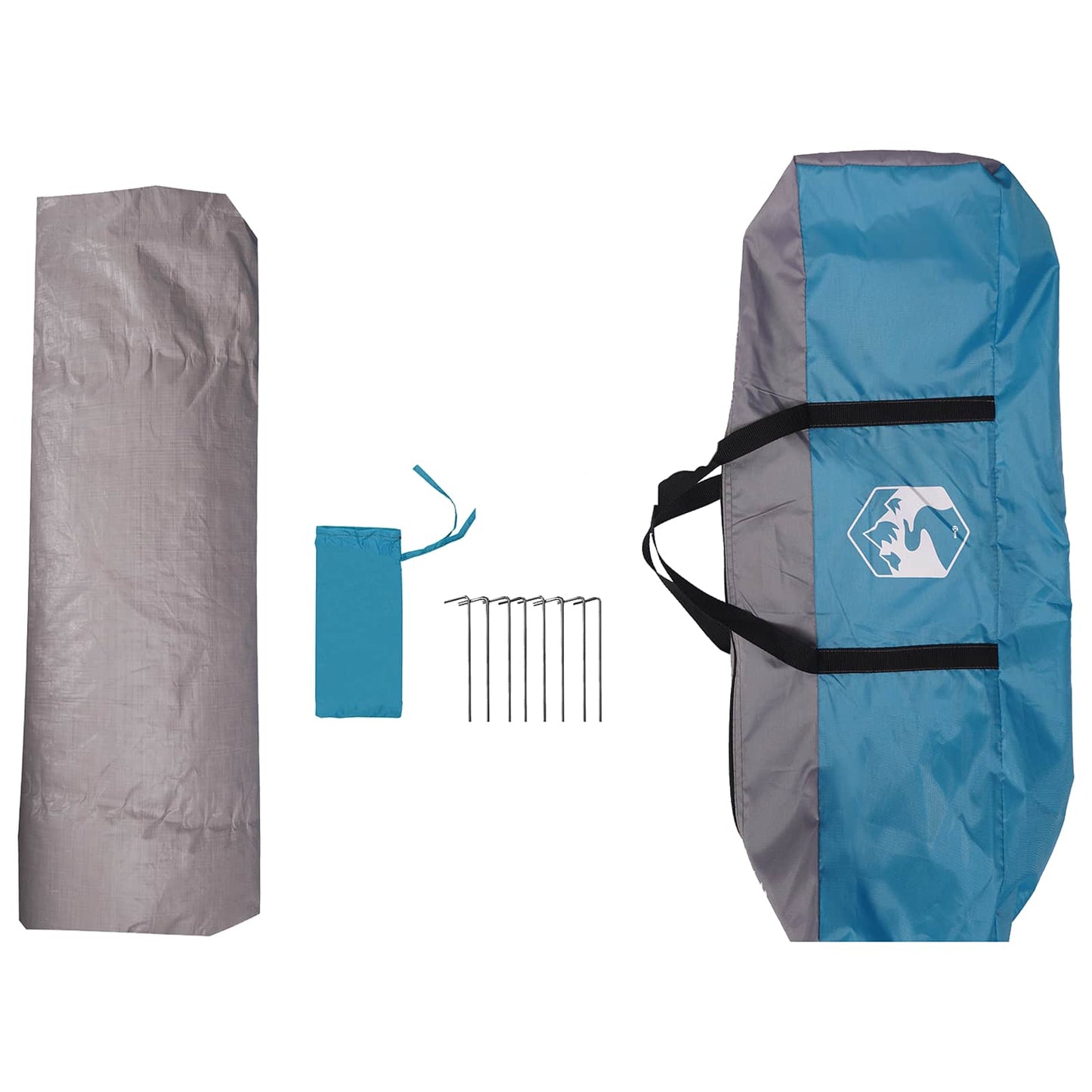 Instant Tent Water-resistant 4-Person Blue