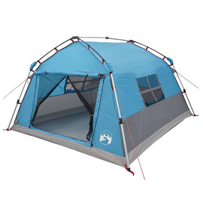 Instant Tent Water-resistant 4-Person Blue