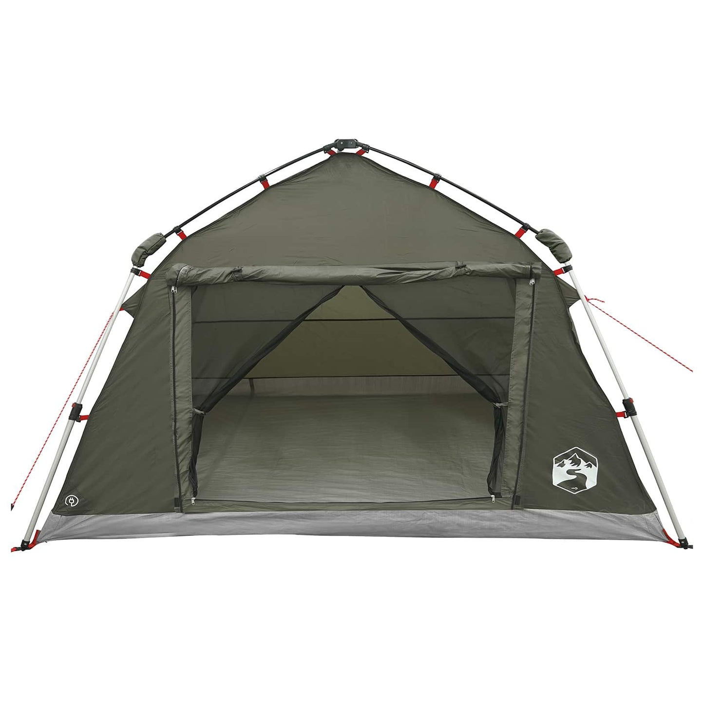 Instant Tent Water-resistant 4-Person Army Green