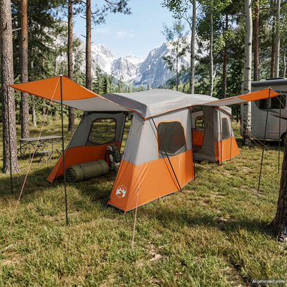 Instant Tent with Rainfly Water-Resistant 3-Person