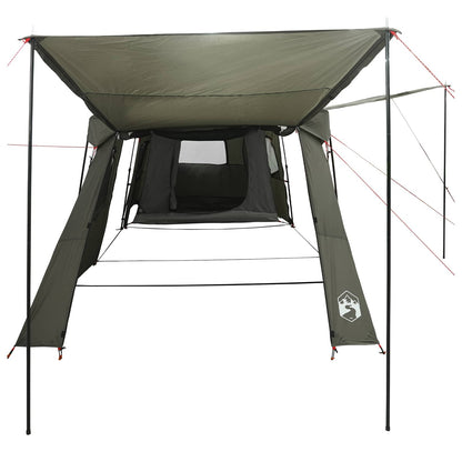 Instant Tent with Rainfly Water-Resistant 3-Person Army Green