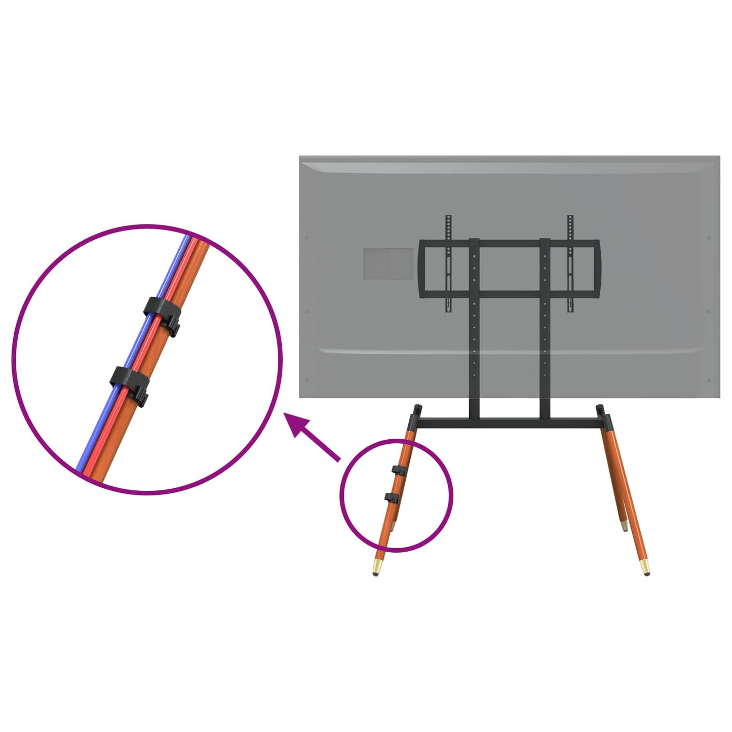 Easel TV Stand for 37-86 Inch Screen Max VESA 400x600mm 60 kg