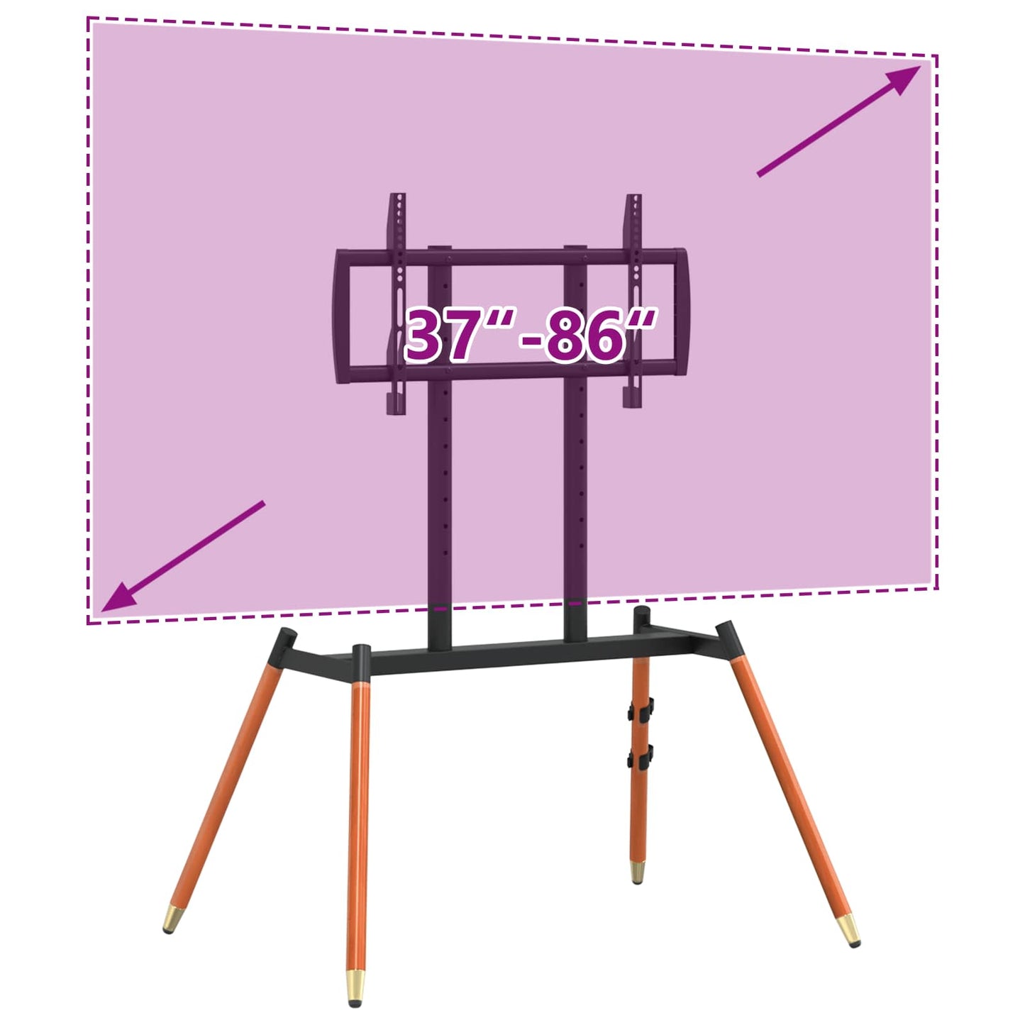 Easel TV Stand for 37-86 Inch Screen Max VESA 400x600mm 60 kg