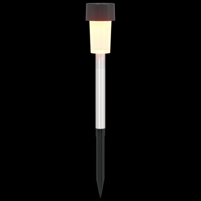 Outdoor Solar Lights with Ground Spike 12 pcs Warm White