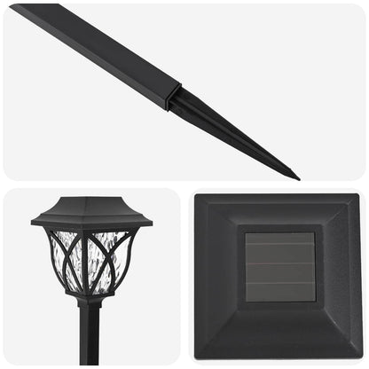 Outdoor Solar Lights with Ground Spike 6 pcs Warm White 42 cm