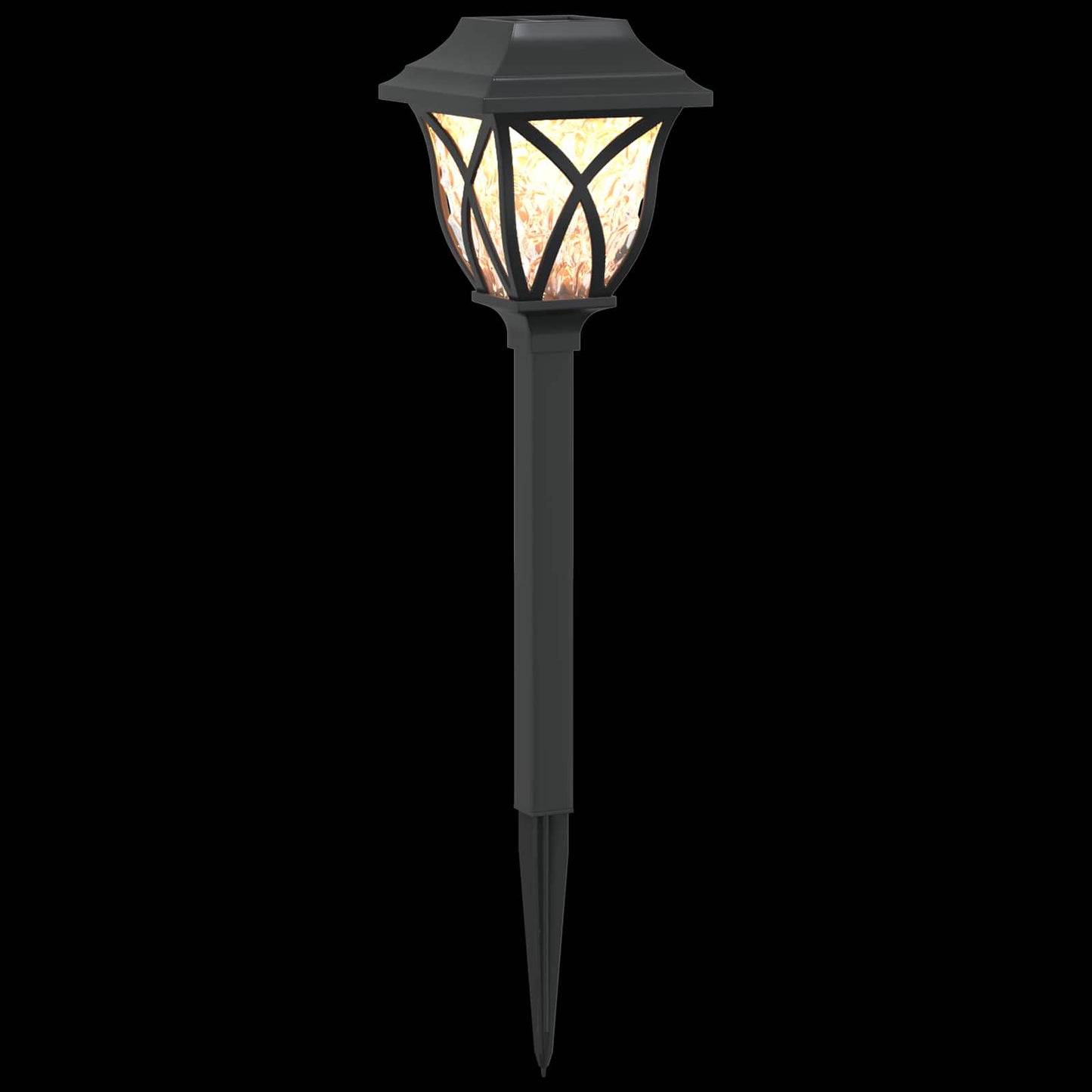 Outdoor Solar Lights with Ground Spike 6 pcs Warm White 42 cm