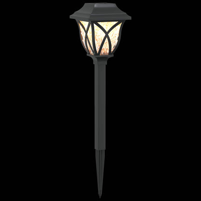 Outdoor Solar Lights with Ground Spike 24 pcs Warm White 42 cm