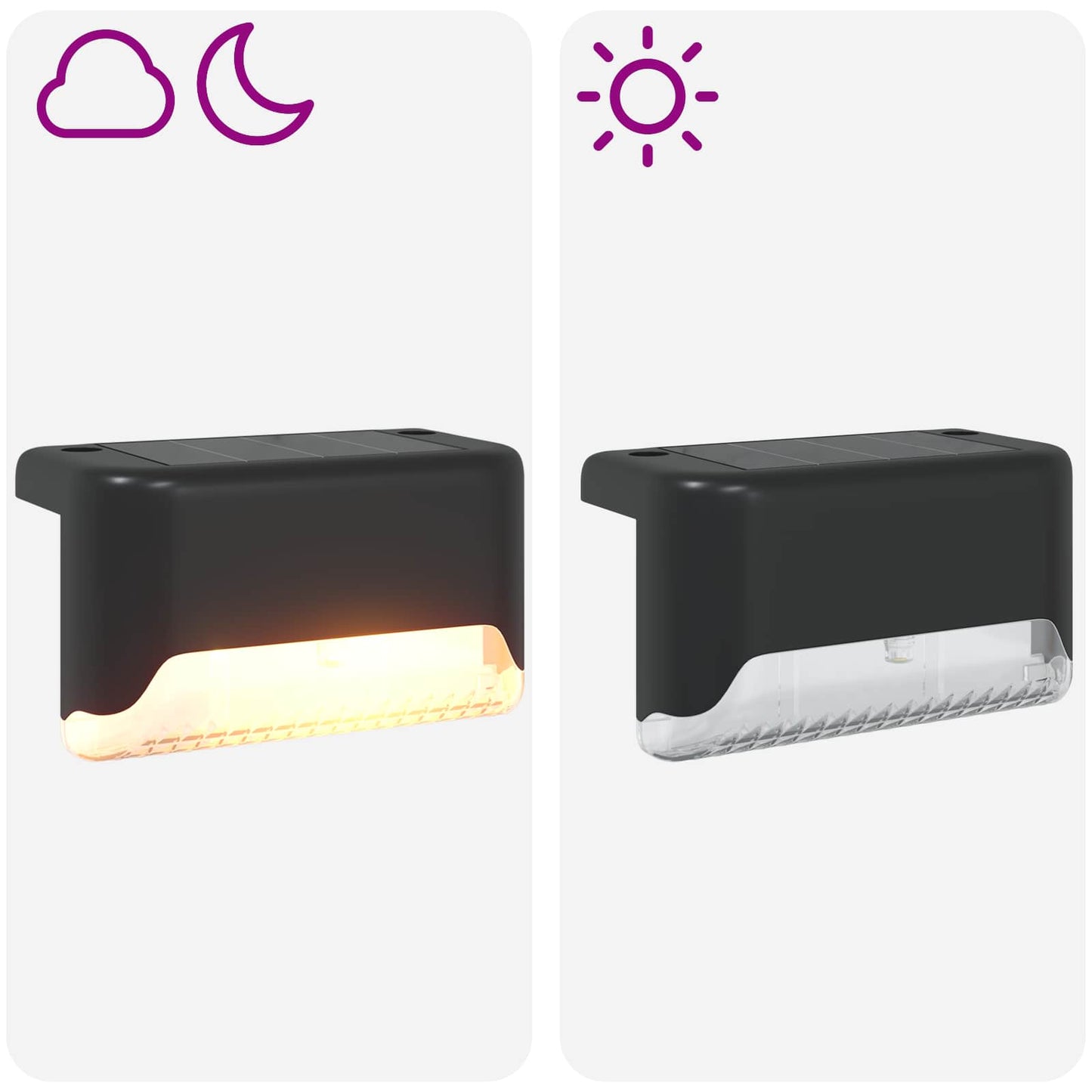 Outdoor Solar Lights with Ground Spike 8 pcs Warm White 4.5 cm