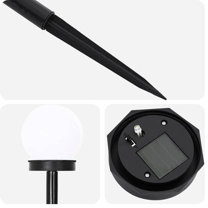 Outdoor Solar Lights with Ground Spike 4 pcs Warm White 38.5 cm