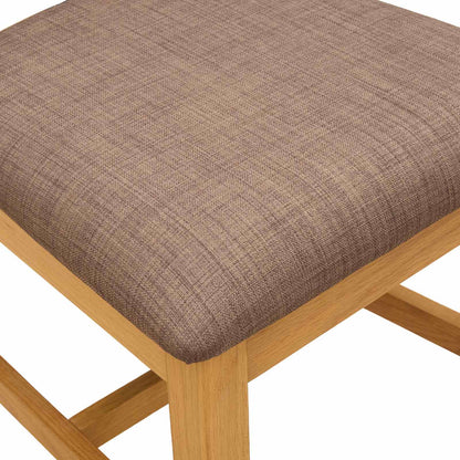 Dining Chair 2 pcs Solid Oak Wood Grey 45 x 54 x 100 cm