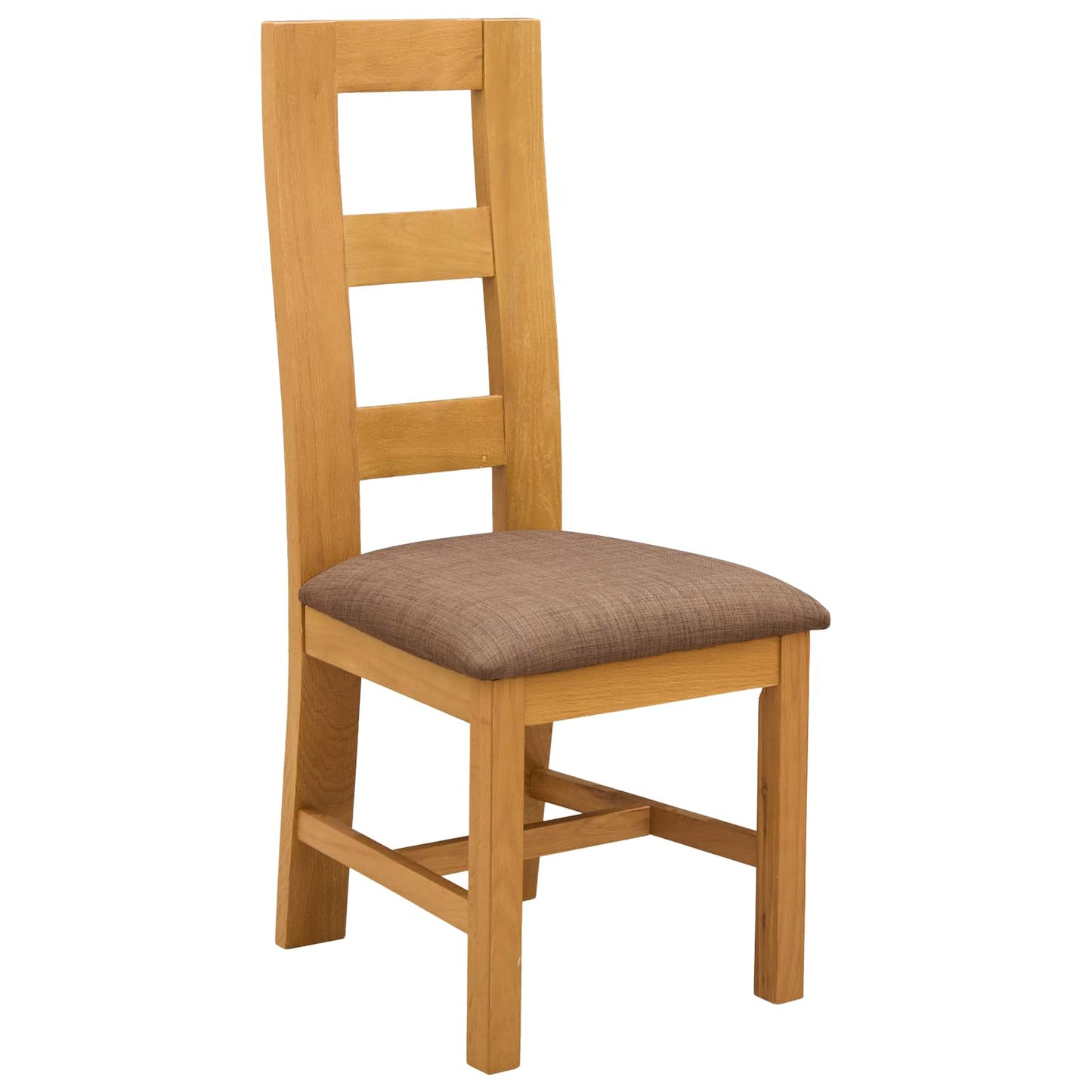 Dining Chair 2 pcs Solid Oak Wood Grey 45 x 51 x 105 cm