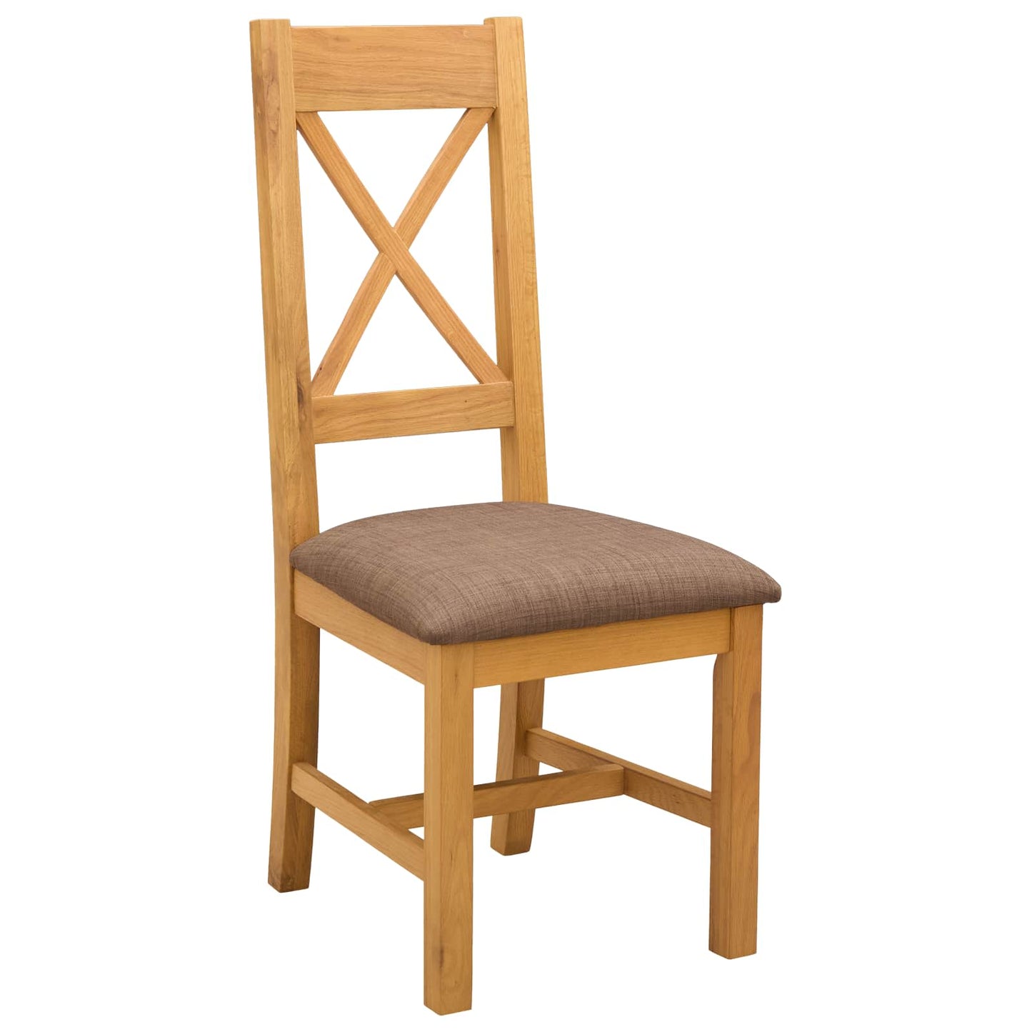 Dining Chair 2 pcs Solid Oak Wood Grey 45 x 54 x 105 cm