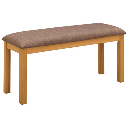 Dining Bench 95 x 32 x 45 cm Solid Oak Wood Grey