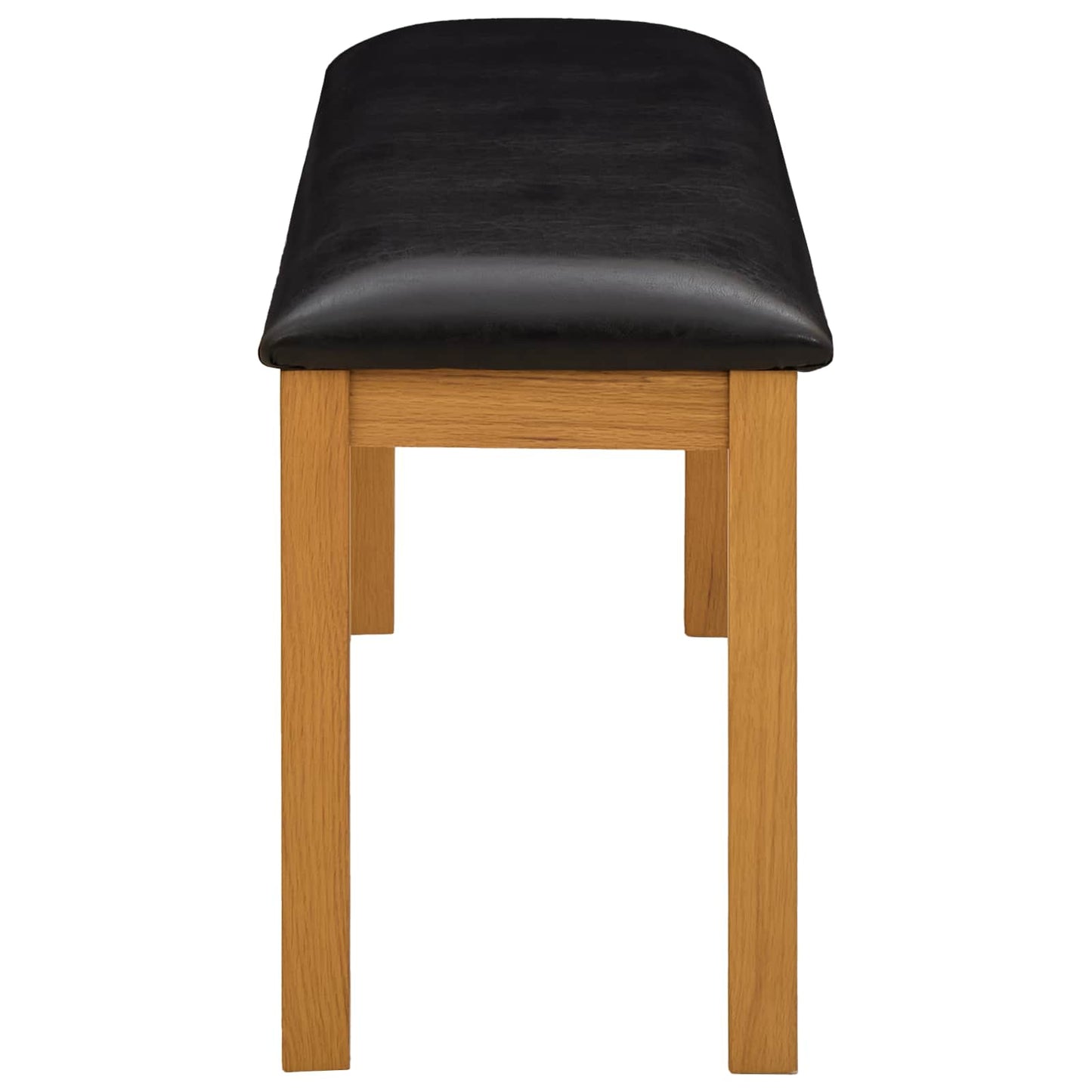 Dining Bench 95 x 32 x 45 cm Solid Oak Wood Black