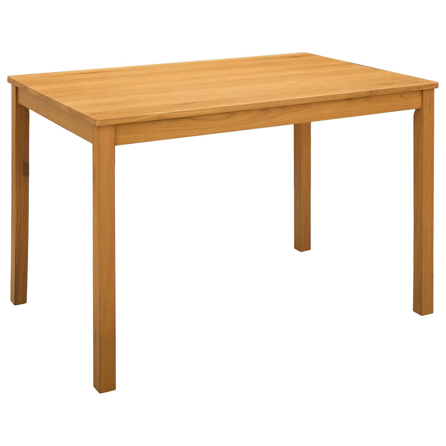 Dining Table 110 x 75 x 75 cm Solid Oak Wood Natural