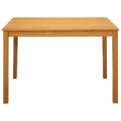 Dining Table 110 x 75 x 75 cm Solid Oak Wood Natural