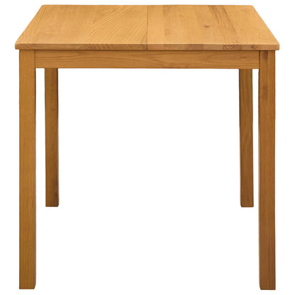 Dining Table 110 x 75 x 75 cm Solid Oak Wood Natural