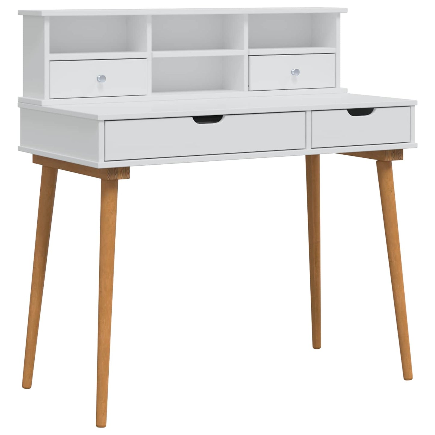 Dressing Table Set FAUSKE 2 pcs White 100 x 50 x 103.5 cm