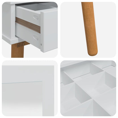 Dressing Table Set FAUSKE 2 pcs White 100 x 50 x 143 cm