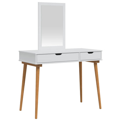 Dressing Table Set FAUSKE 2 pcs White 100 x 50 x 143 cm