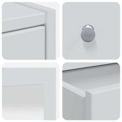 Dressing Table Set FAUSKE 3 pcs White 76 x 50 x 143 cm