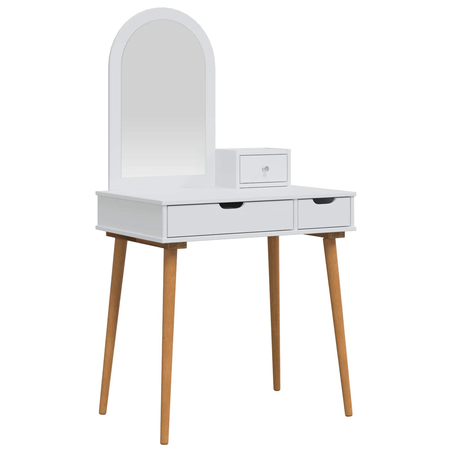 Dressing Table Set FAUSKE 3 pcs White 76 x 50 x 143 cm