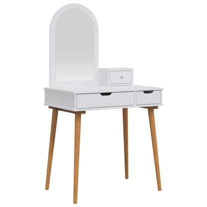 Dressing Table Set FAUSKE 3 pcs White 76 x 50 x 143 cm
