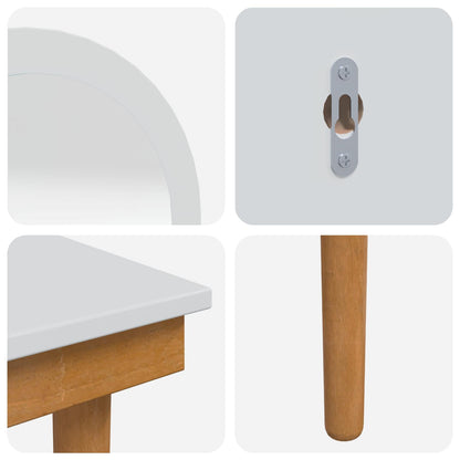 Dressing Table Set FAUSKE 5 pcs White 100 x 50 x 143 cm